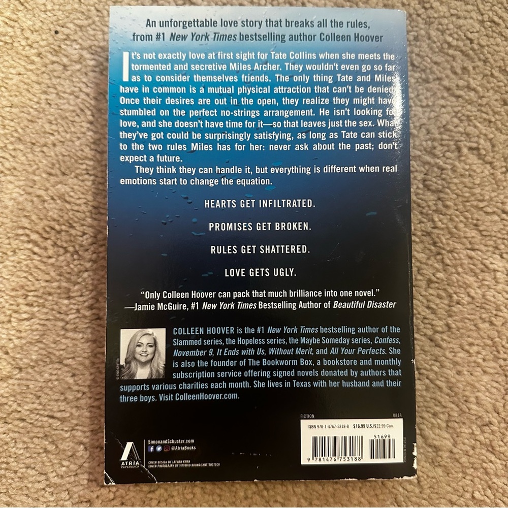 Ugly Love by Colleen Hoover – Paperback BookTok Bestseller (Read Copy) - Picture 3 of 5